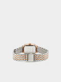 Reloj Cuadrado Con Pulsera De Acero Inoxidable