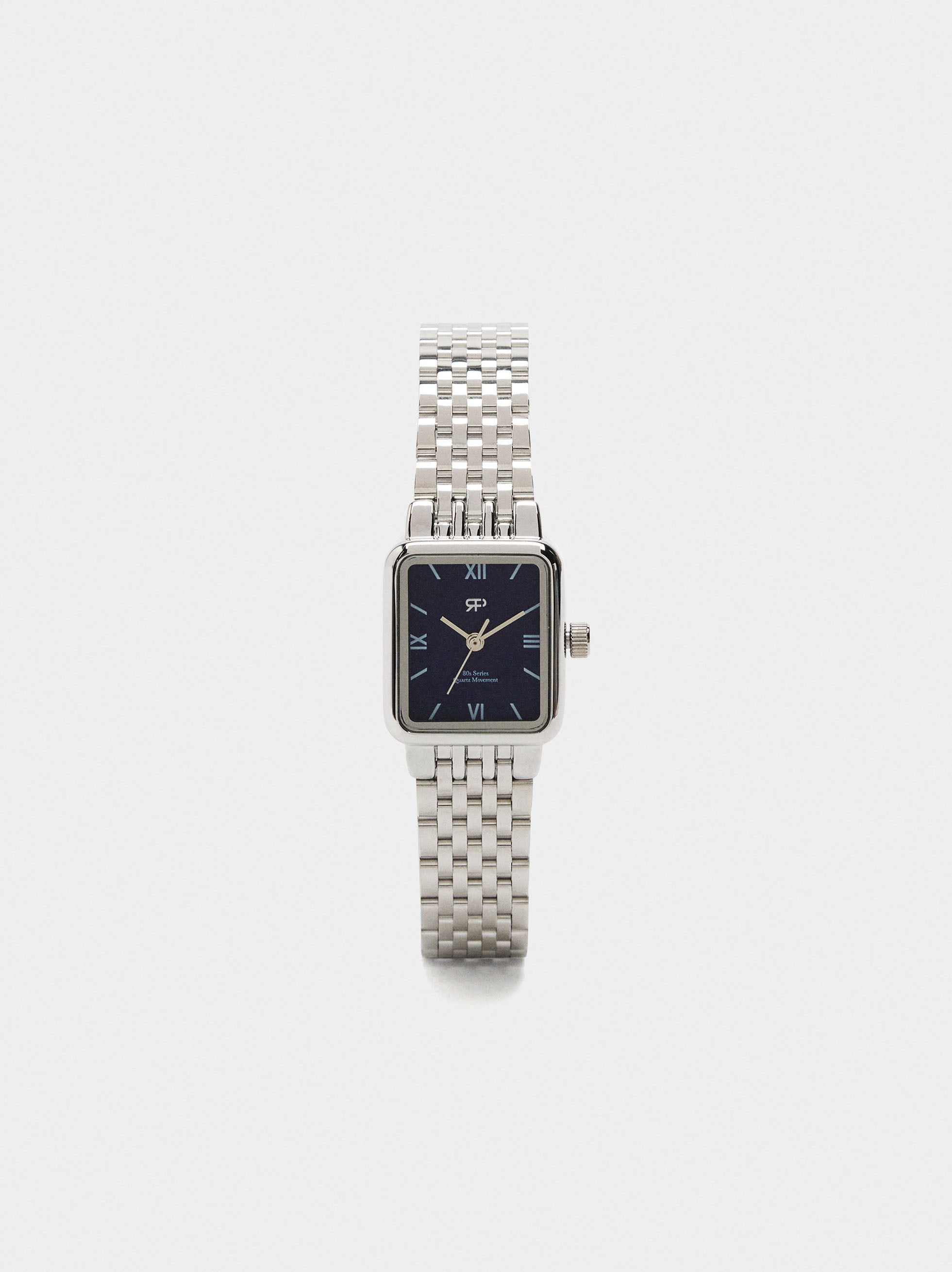 Reloj Cuadrado Con Pulsera De Acero Inoxidable