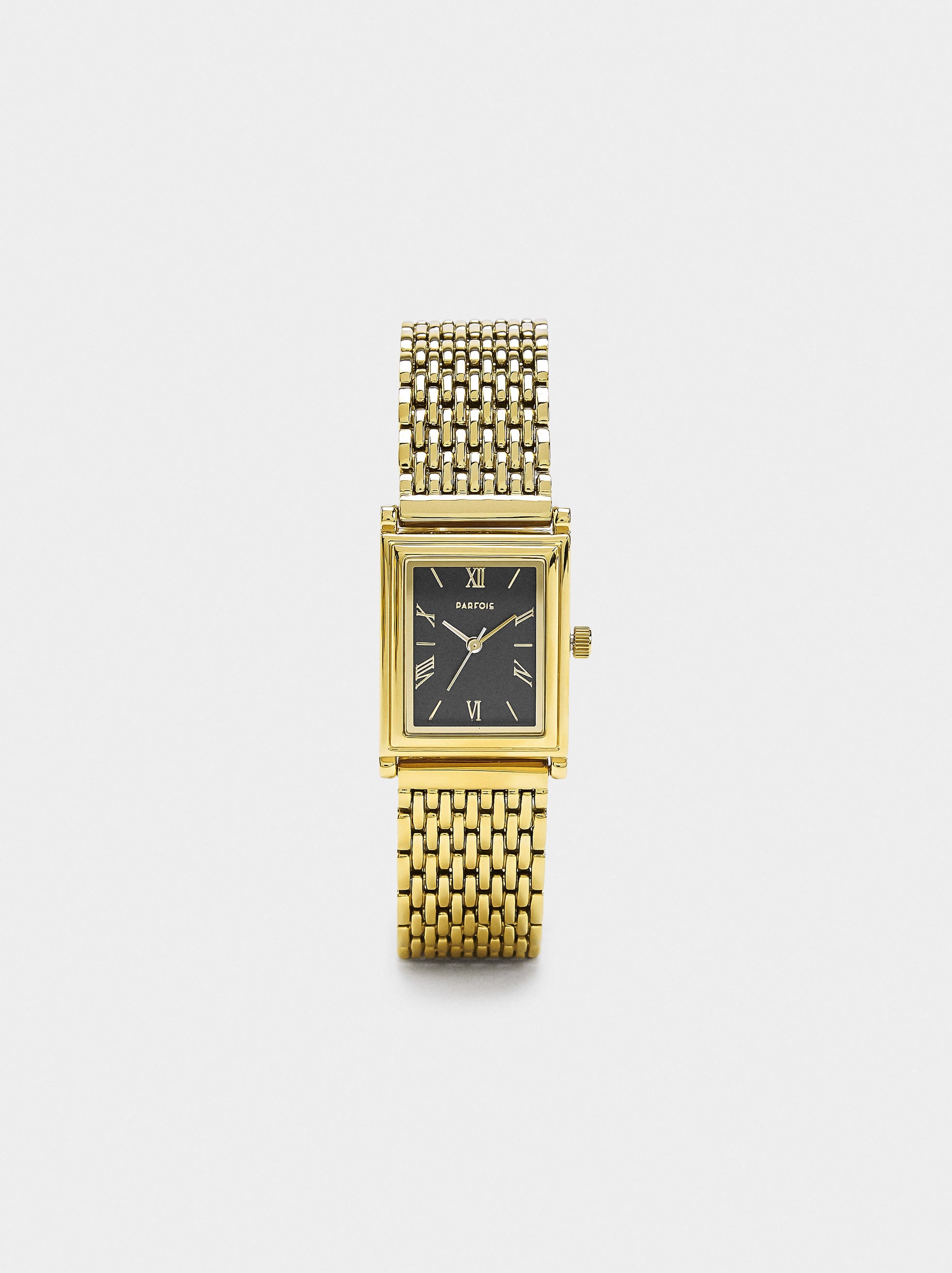 Reloj Cuadrado Con Pulsera De Acero Inoxidable
