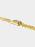 Reloj Cuadrado Con Pulsera De Acero Inoxidable