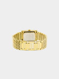 Reloj Cuadrado Con Pulsera De Acero Inoxidable