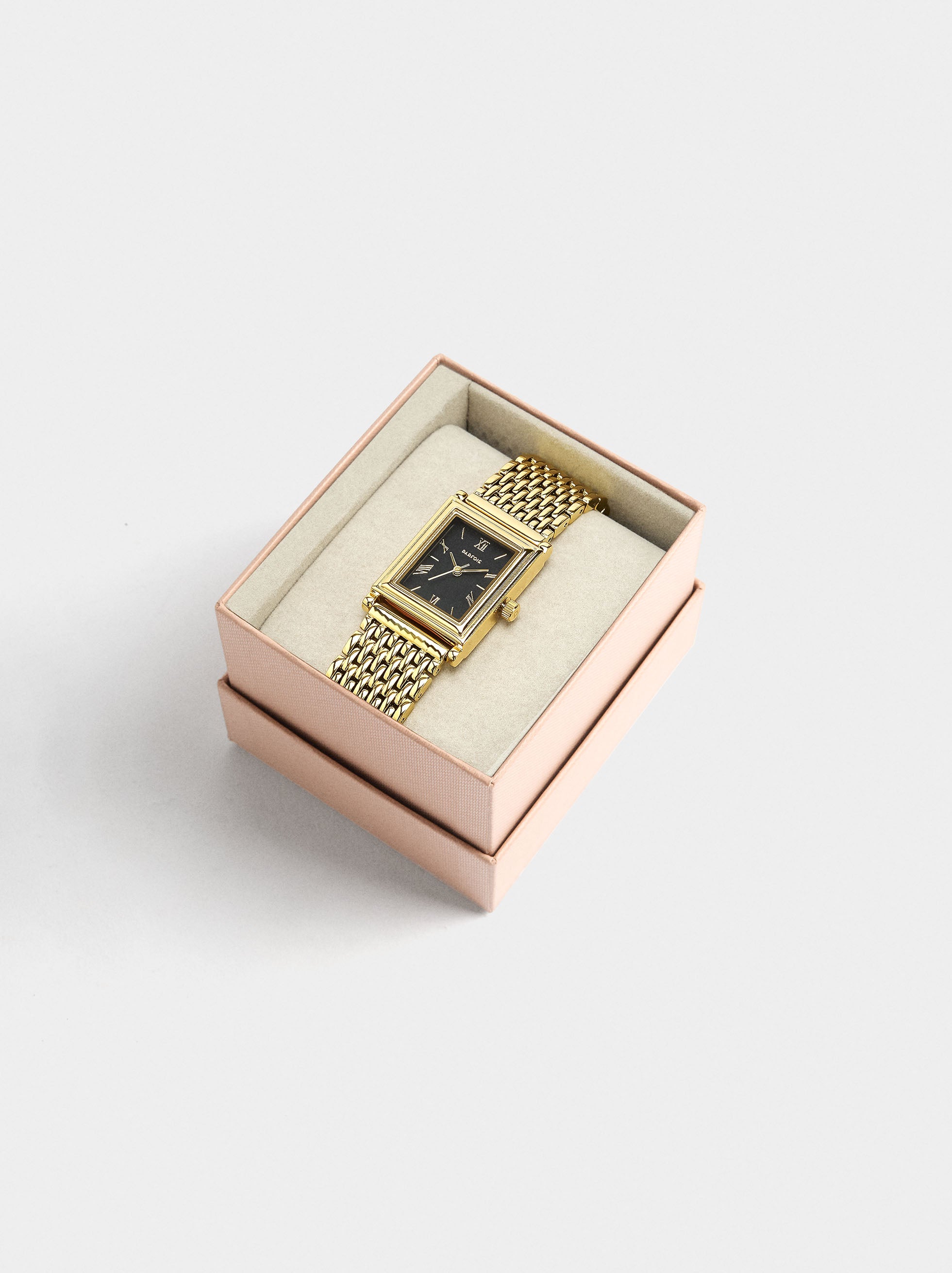 Reloj Cuadrado Con Pulsera De Acero Inoxidable