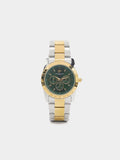 Reloj Redondo Con Pulsera De Acero Inoxidable