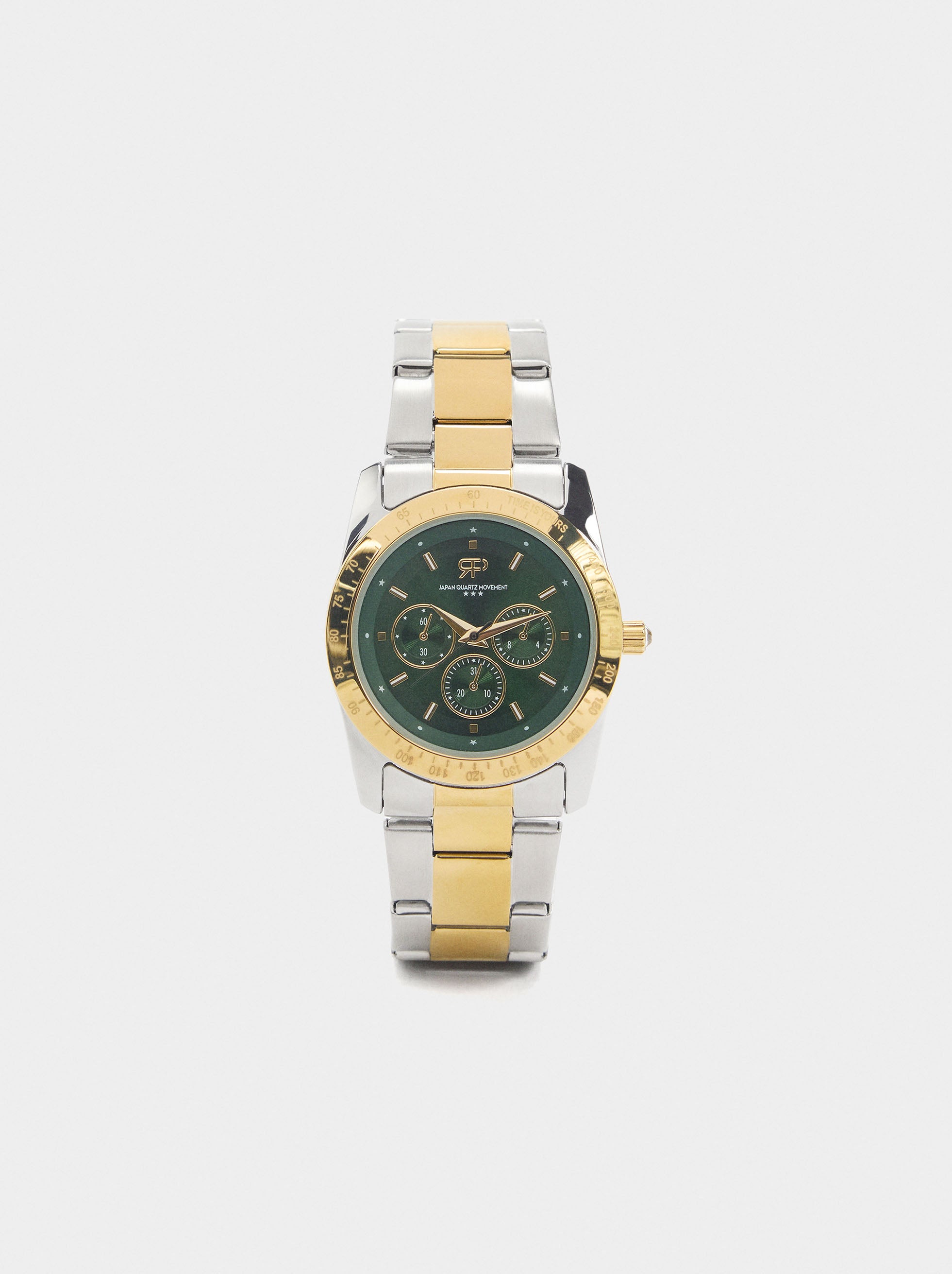 Reloj Redondo Con Pulsera De Acero Inoxidable