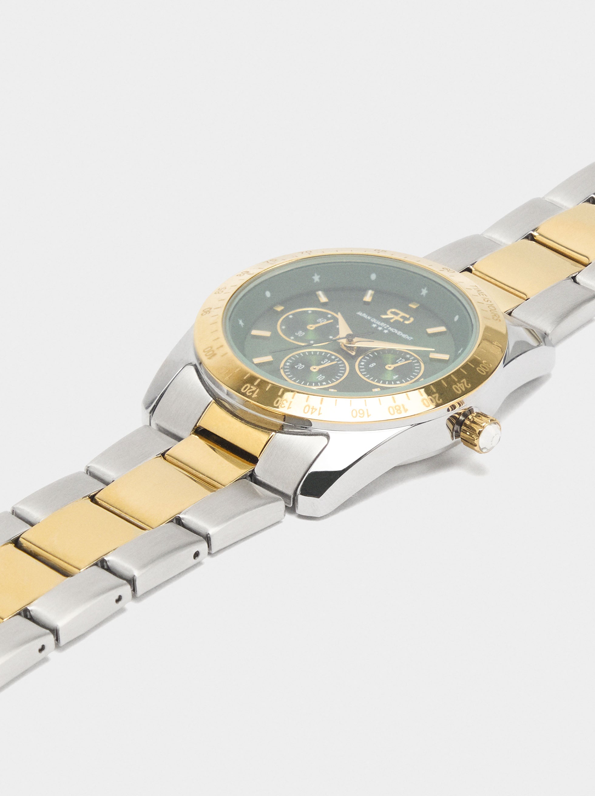 Reloj Redondo Con Pulsera De Acero Inoxidable