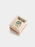 Reloj Redondo Con Pulsera De Acero Inoxidable