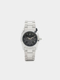 Reloj Redondo Con Pulsera De Acero Inoxidable