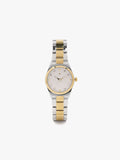 Reloj Bicolor Con Pulsera De Acero Inoxidable