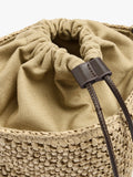 Bolso Bandolera Efecto Rafia Con Asa Versátil