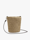 Bolso Bandolera Efecto Rafia Con Asa Versátil