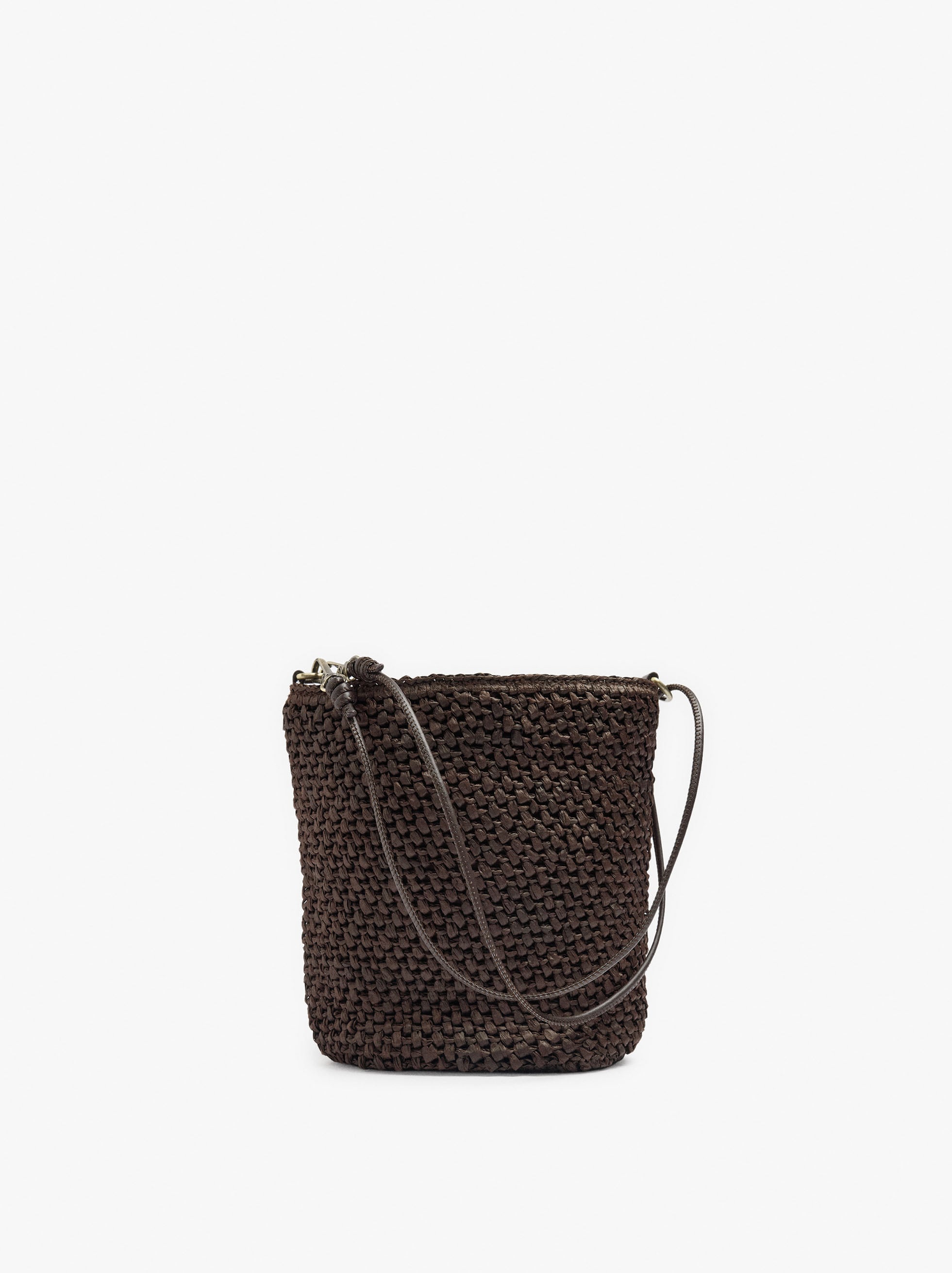 Bolso Bandolera Efecto Rafia Con Asa Versátil
