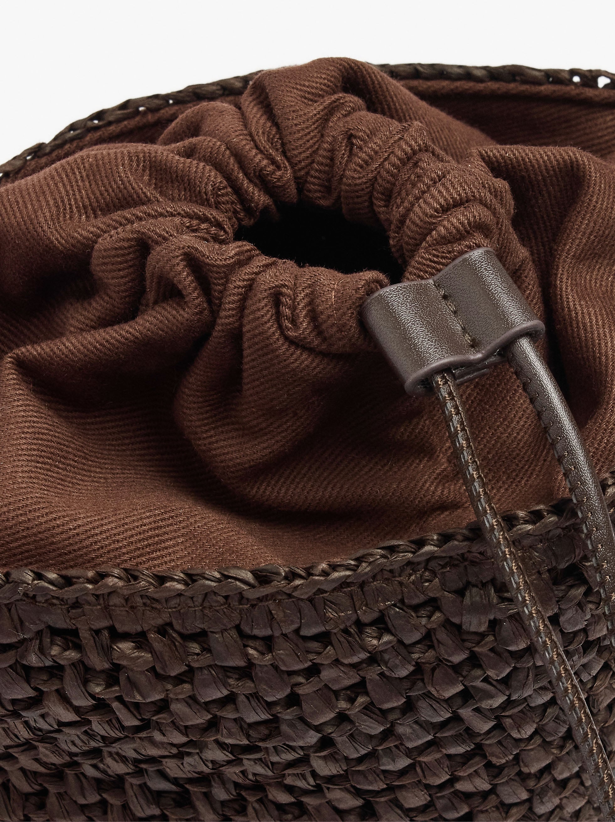 Bolso Bandolera Efecto Rafia Con Asa Versátil