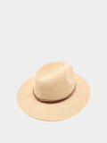 Sombrero De Punto Con Cintos Efecto Piel