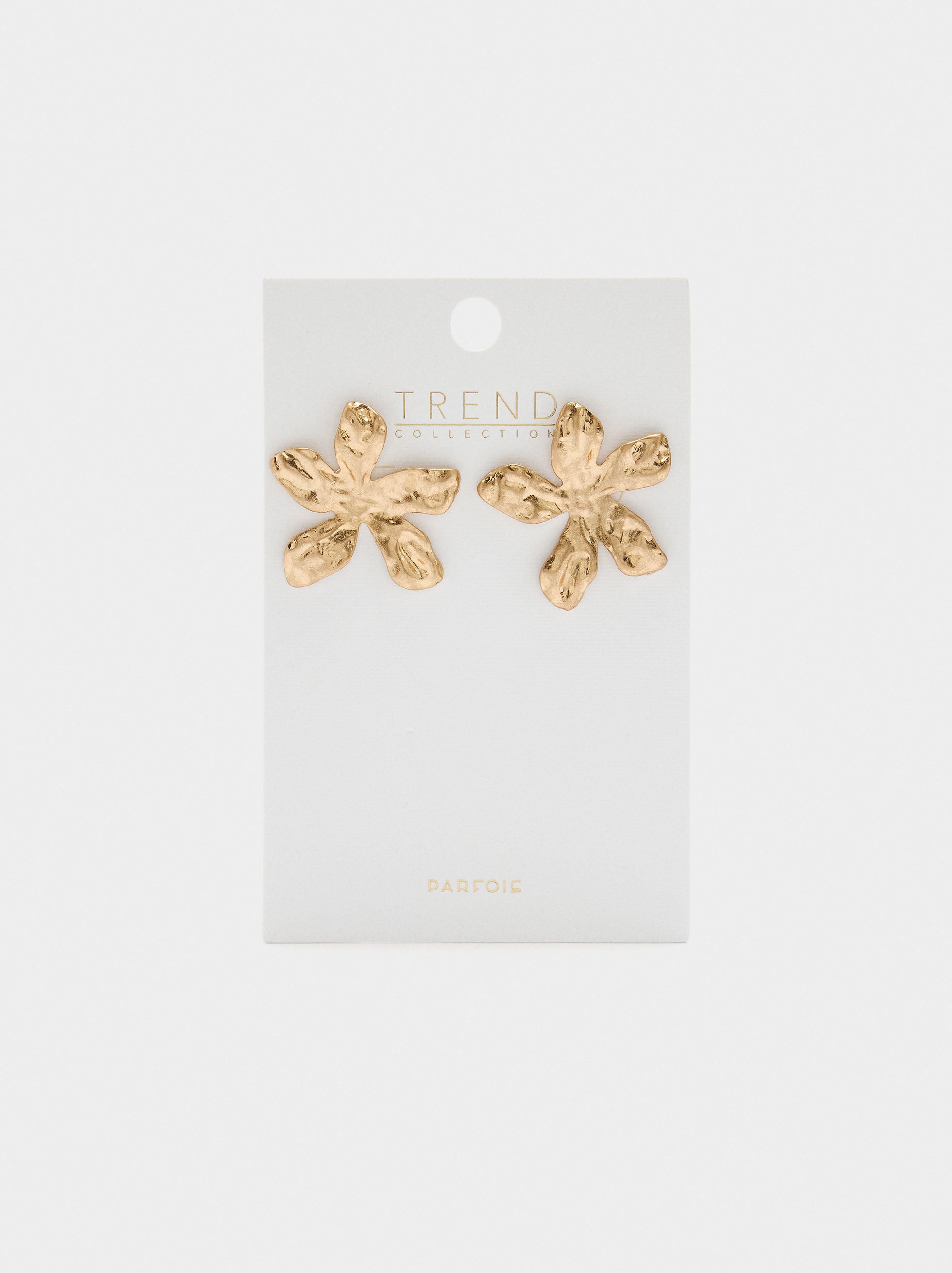 Pendientes Maxi Flor Con Textura