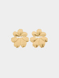 Pendientes Maxi Flor Con Relieve