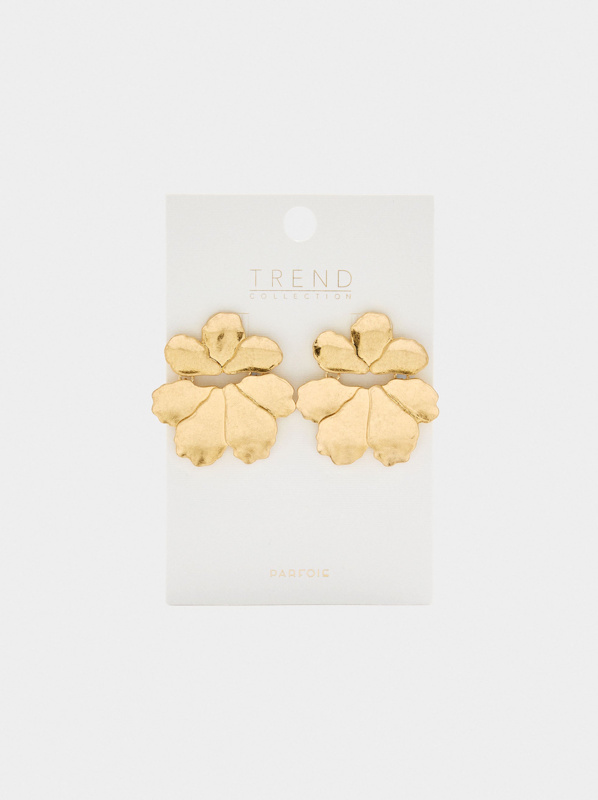 Pendientes Maxi Flor Con Relieve