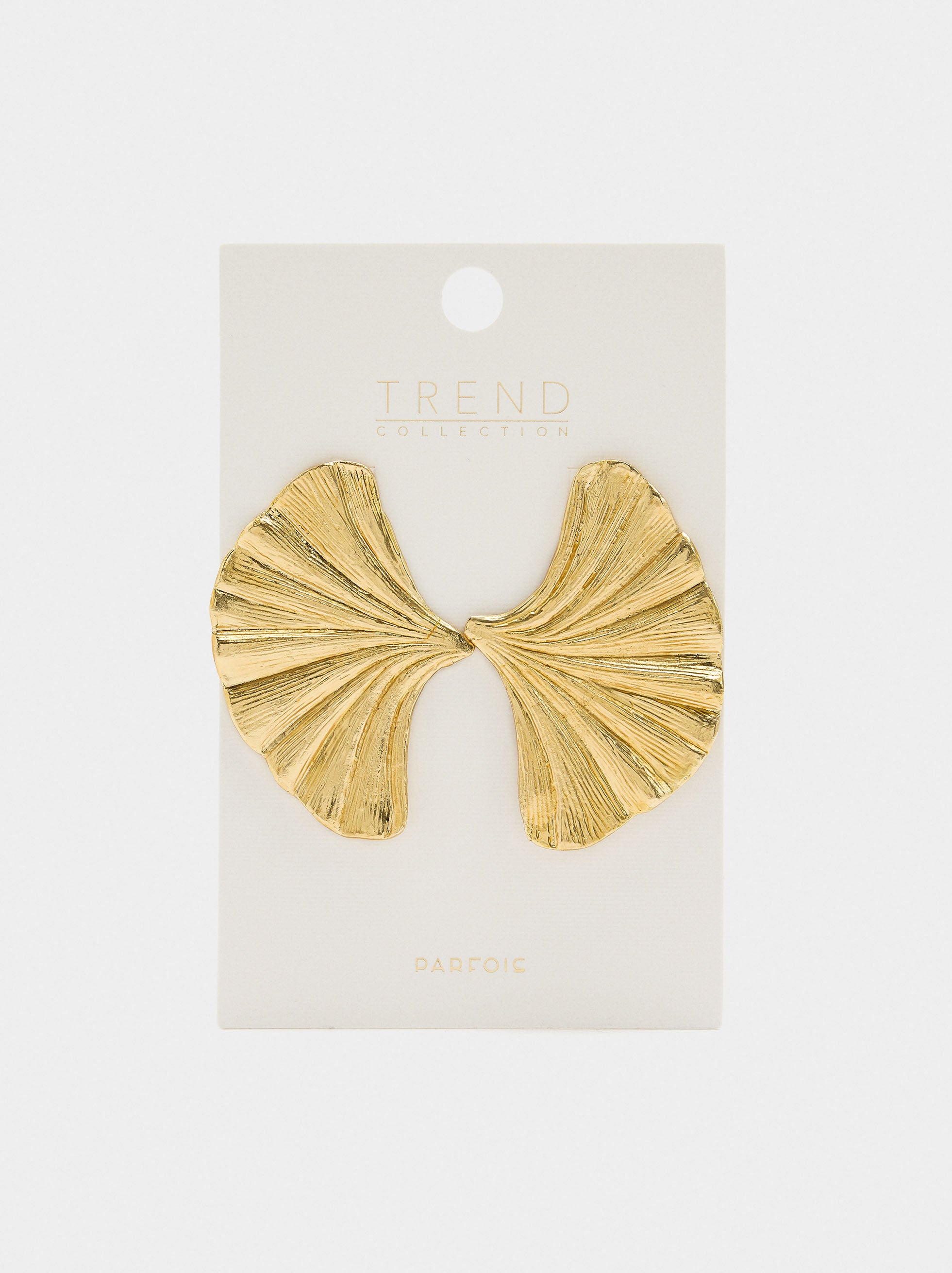 Pendientes Maxi Abanicos Rayados