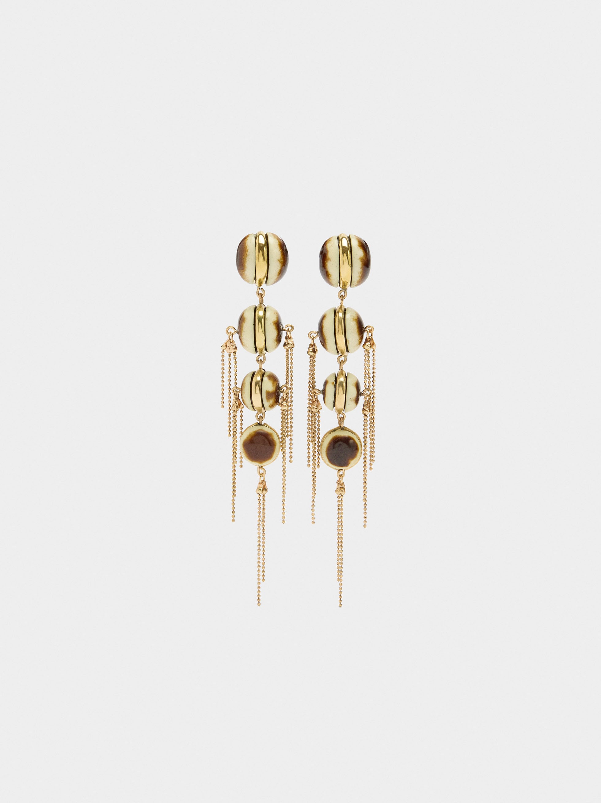 Pendientes Maxi Largos Con Esferas