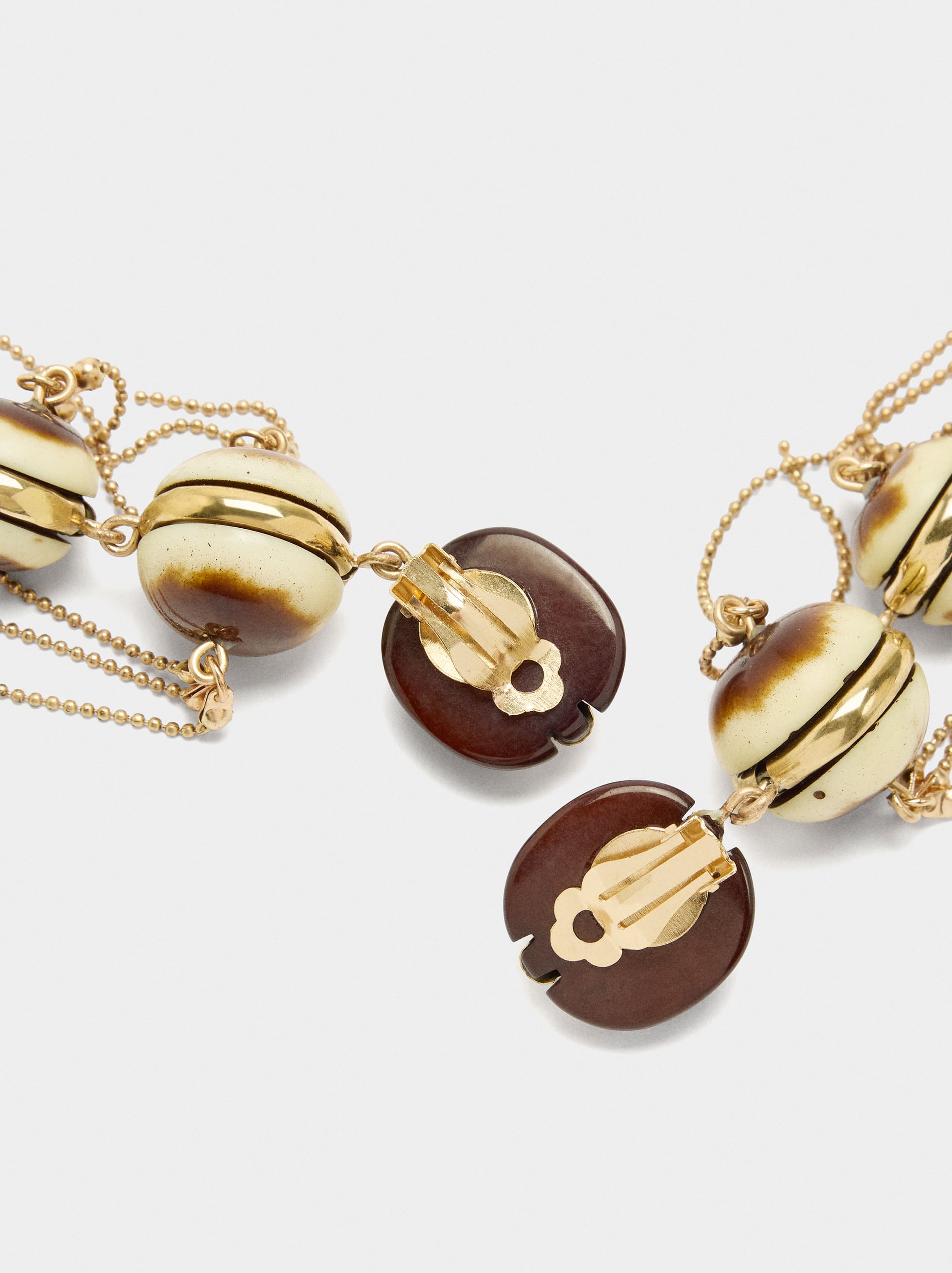 Pendientes Maxi Largos Con Esferas