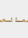 Pendientes Maxi Rectangulares Con Barras