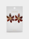 Pendientes Maxi Flor Efecto Piedra