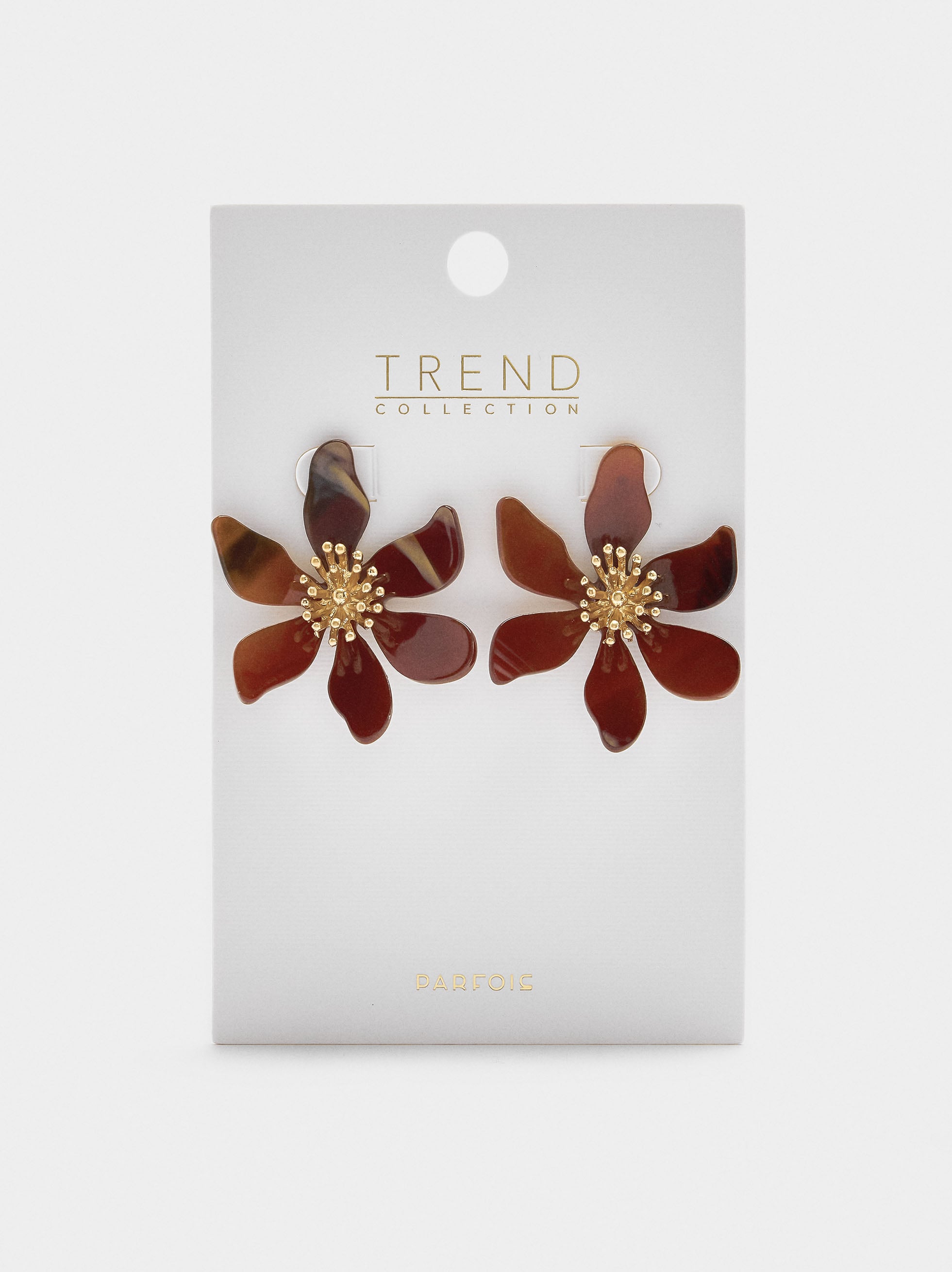 Pendientes Maxi Flor Efecto Piedra