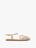Sandalias Planas Con Tiras Entrelazadas