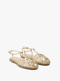 Sandalias Planas Con Tiras Entrelazadas