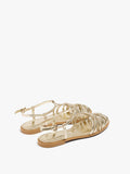 Sandalias Planas Con Tiras Entrelazadas