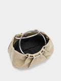 Bolso De Mano Con Aro Metálico