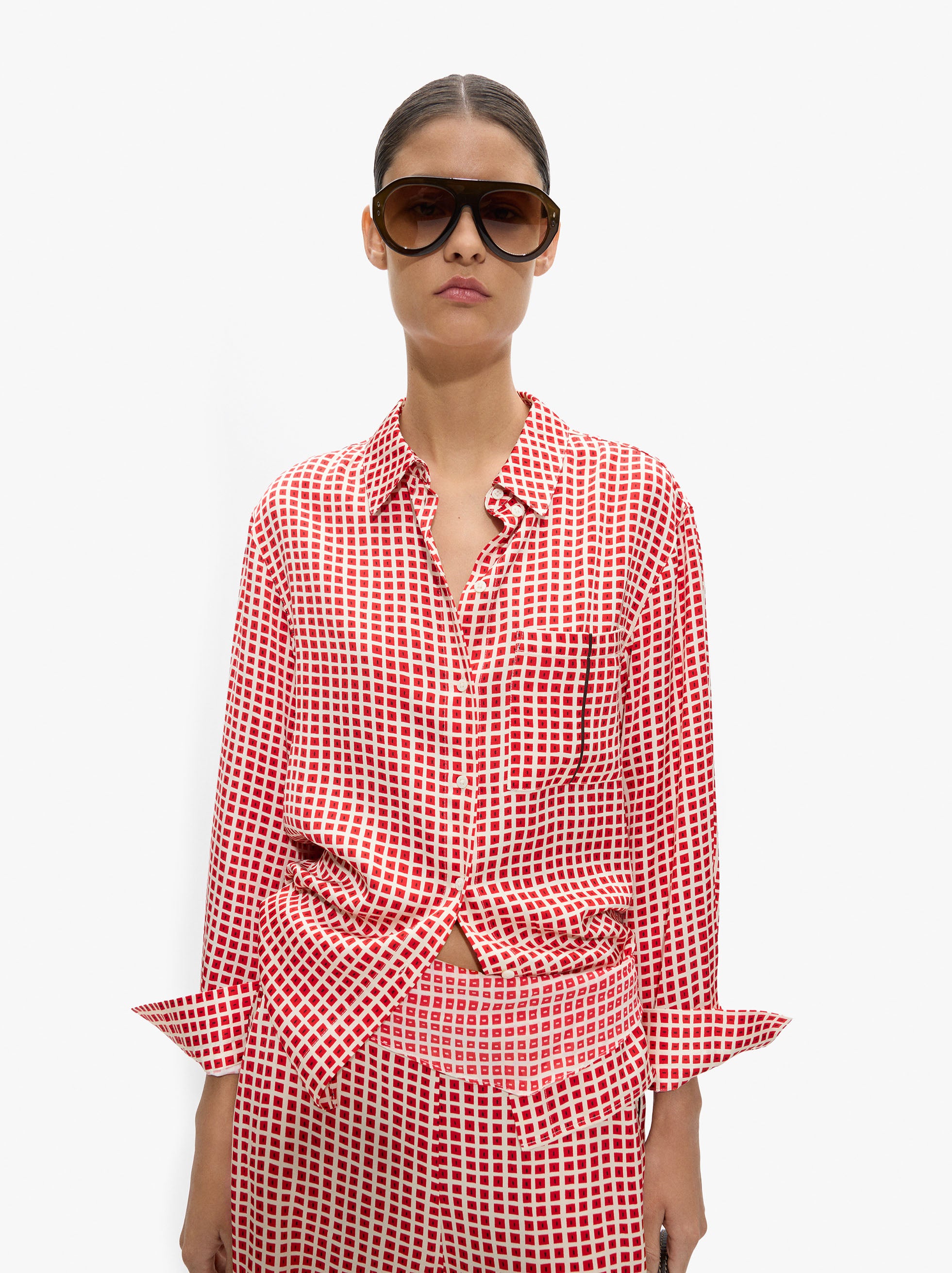 Camisa Fluida A Cuadros