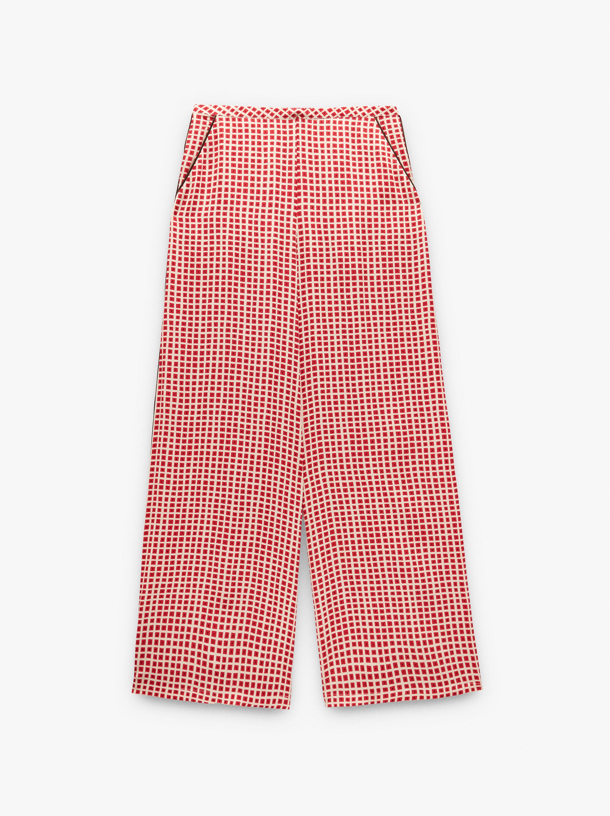 Pantalón Fluido A Cuadros