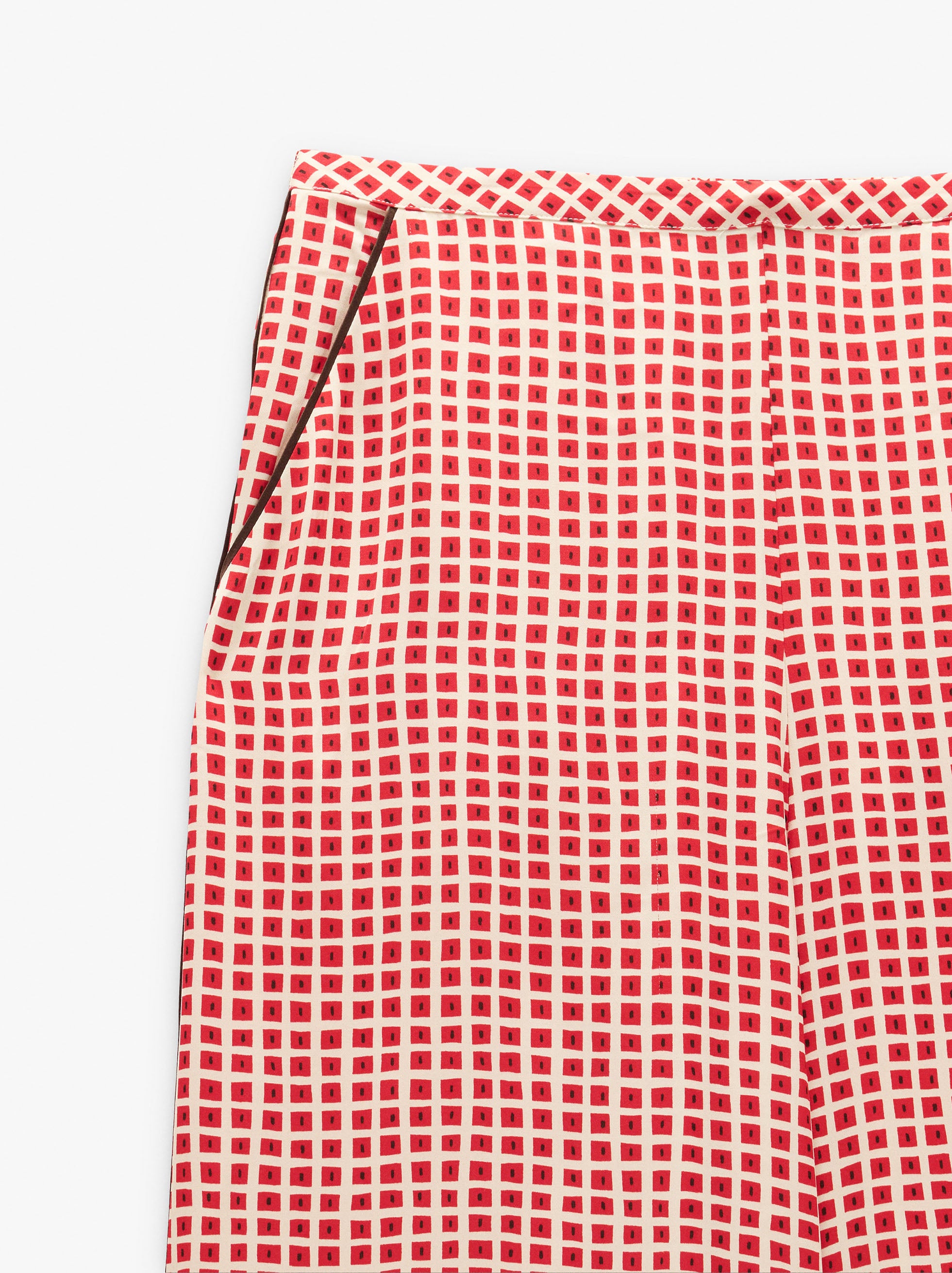 Pantalón Fluido A Cuadros