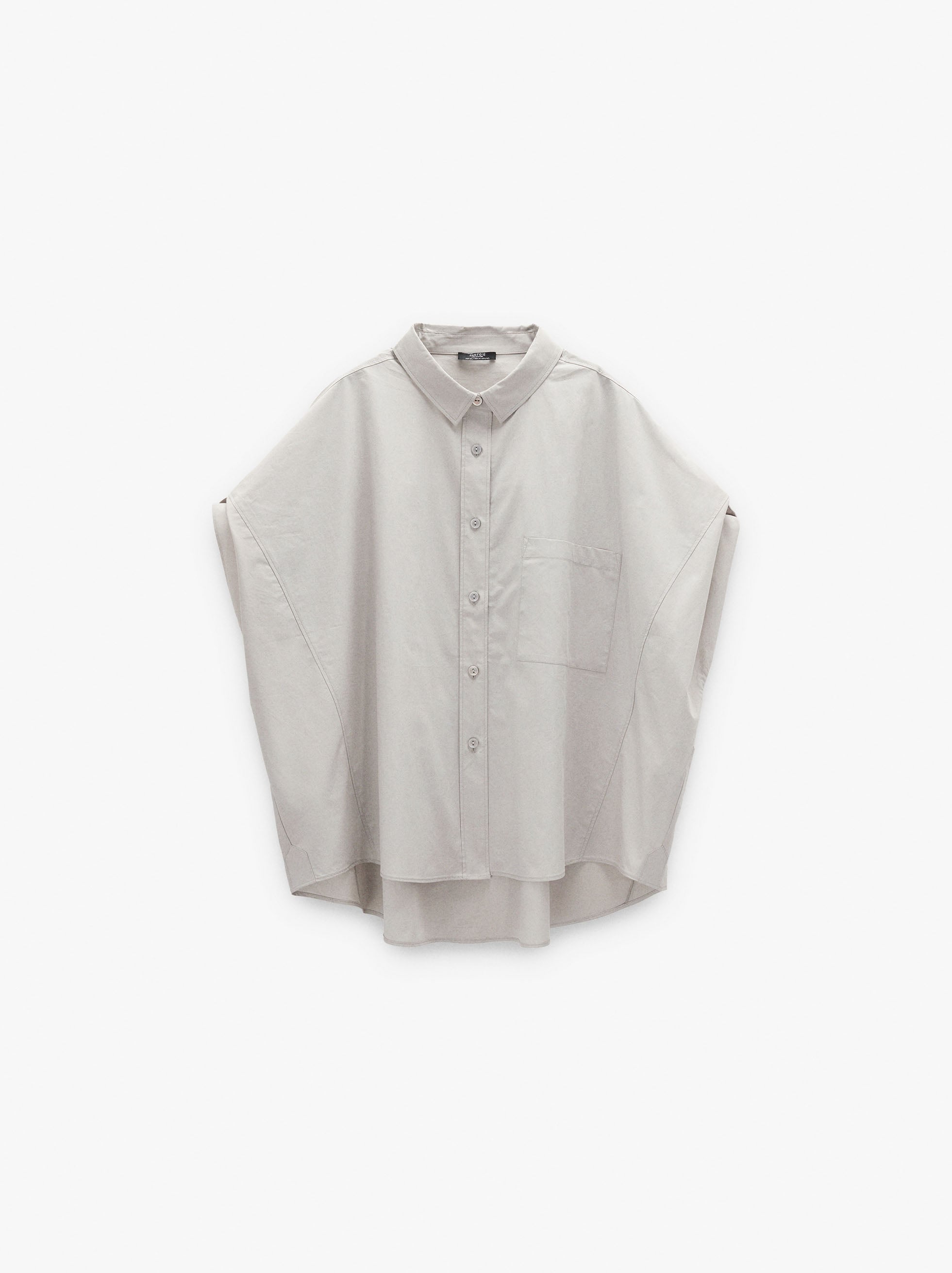 Camisa Mangas Con Dobra 100% Algodón