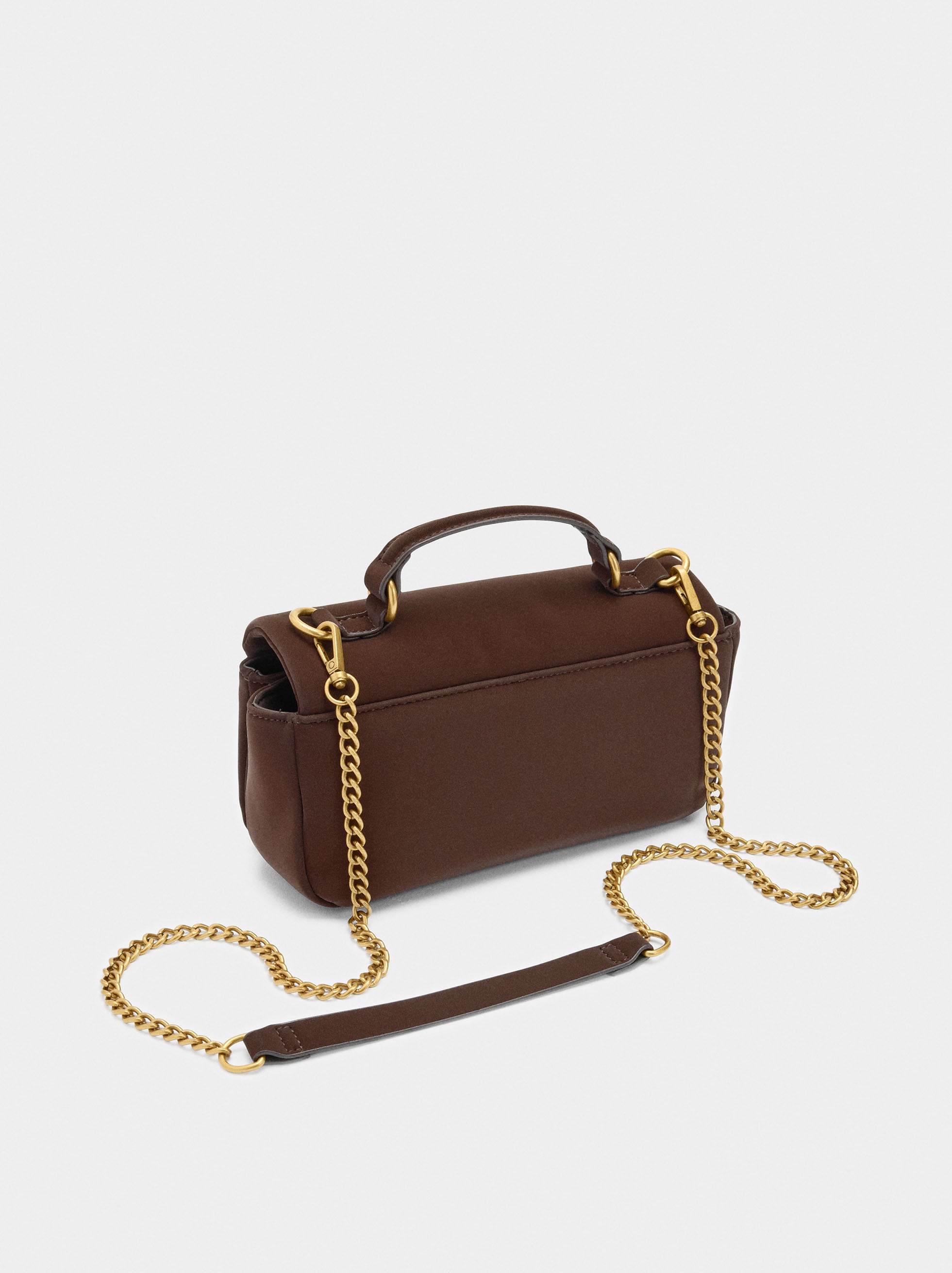Bolso Bandolera Acolchado Textura Suave