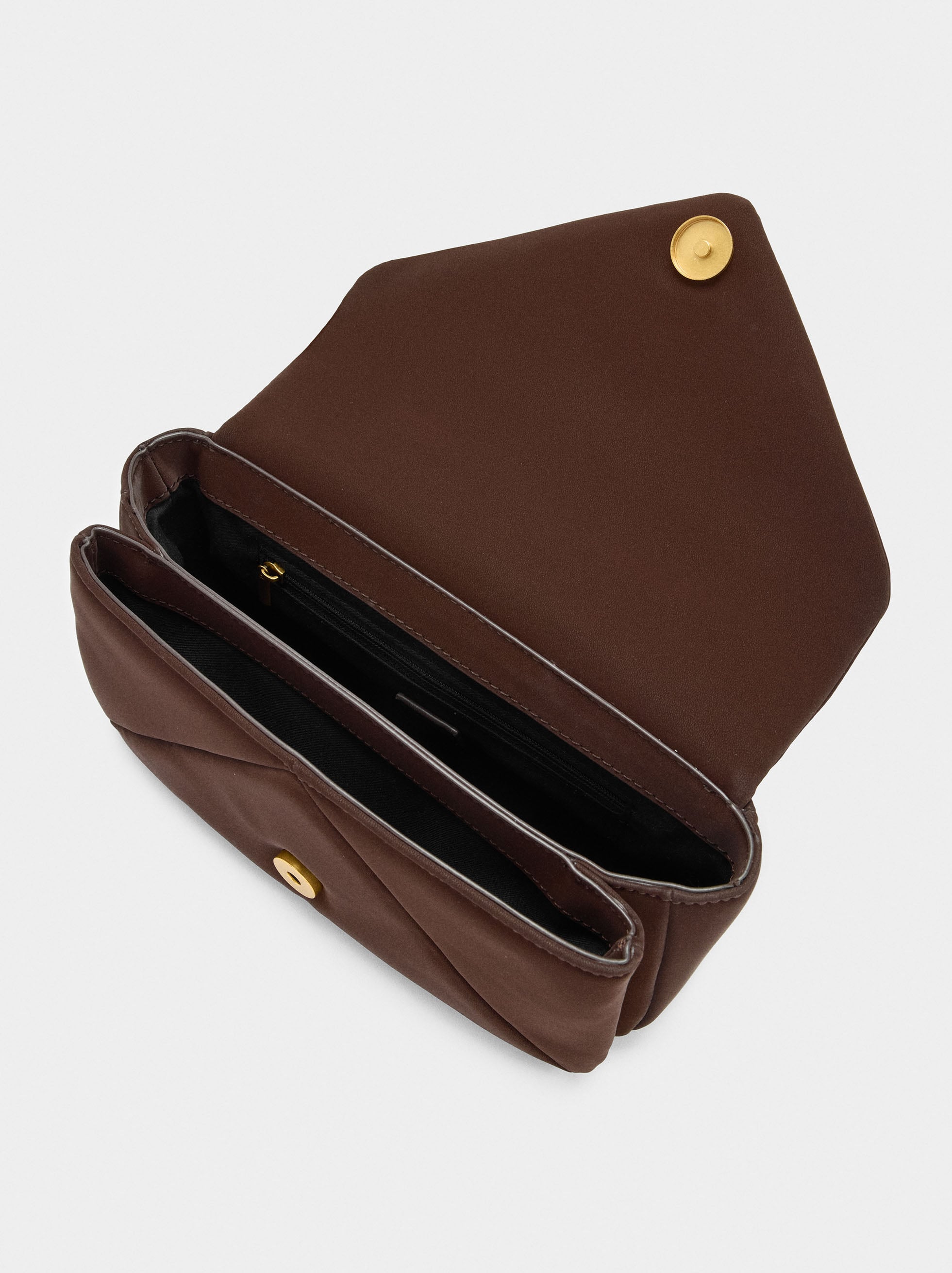 Bolso Bandolera Acolchado Textura Suave