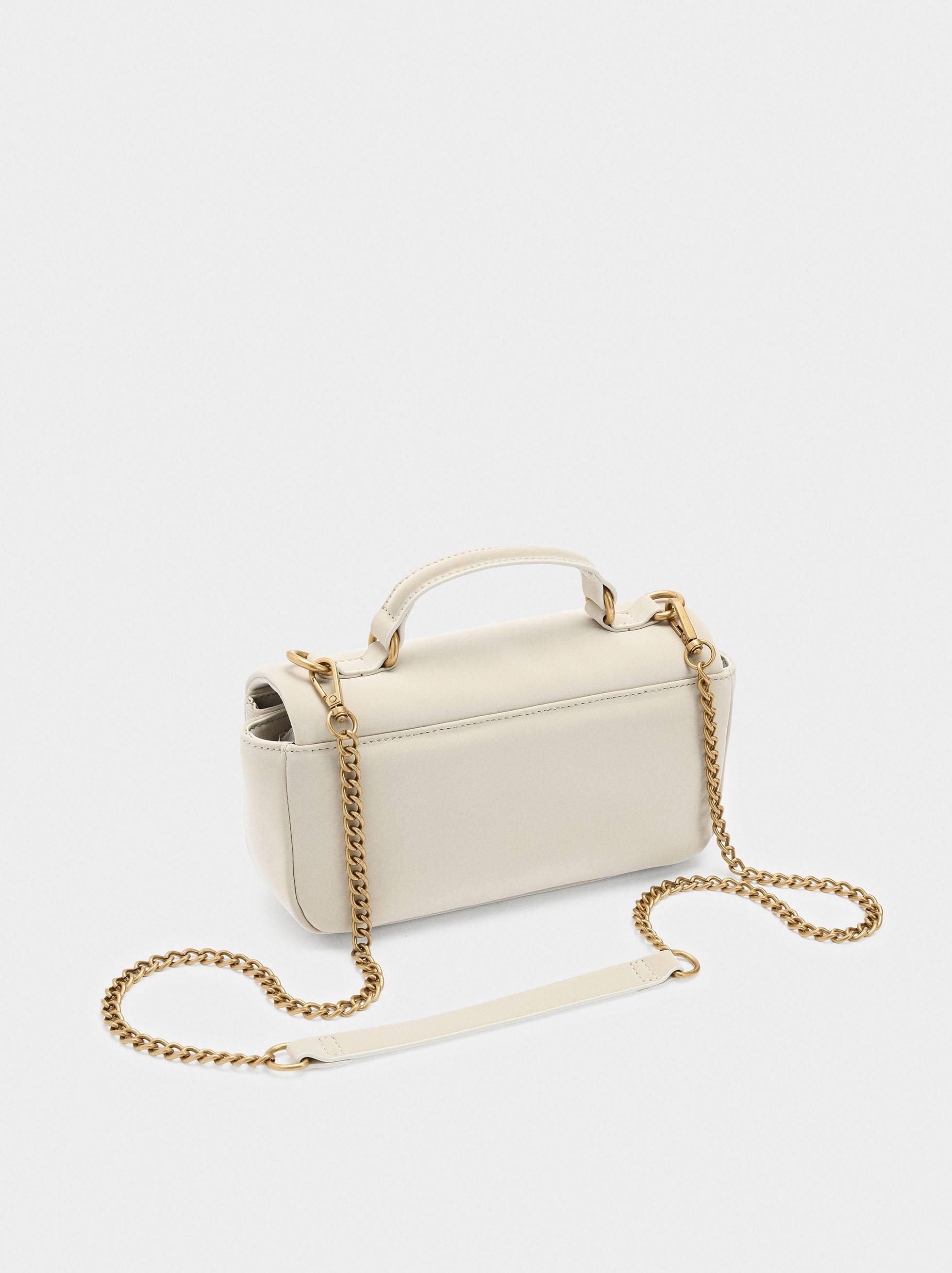 Bolso Bandolera Acolchado Textura Suave