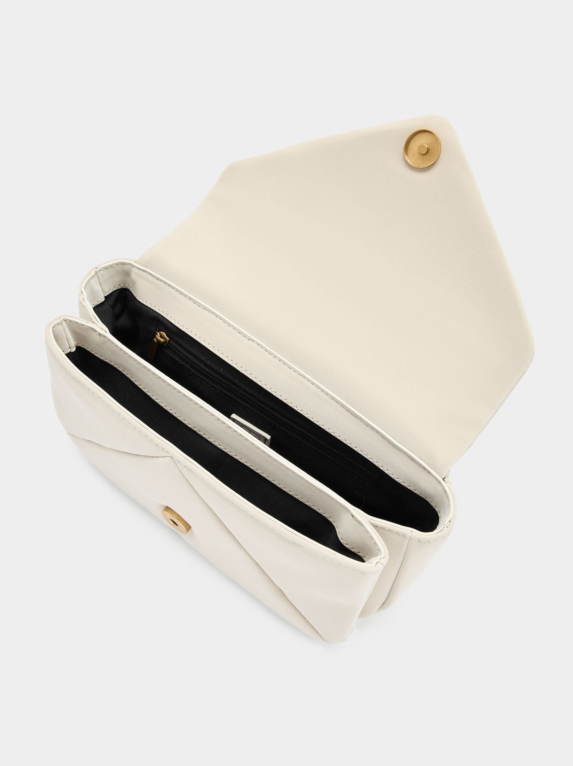 Bolso Bandolera Acolchado Textura Suave