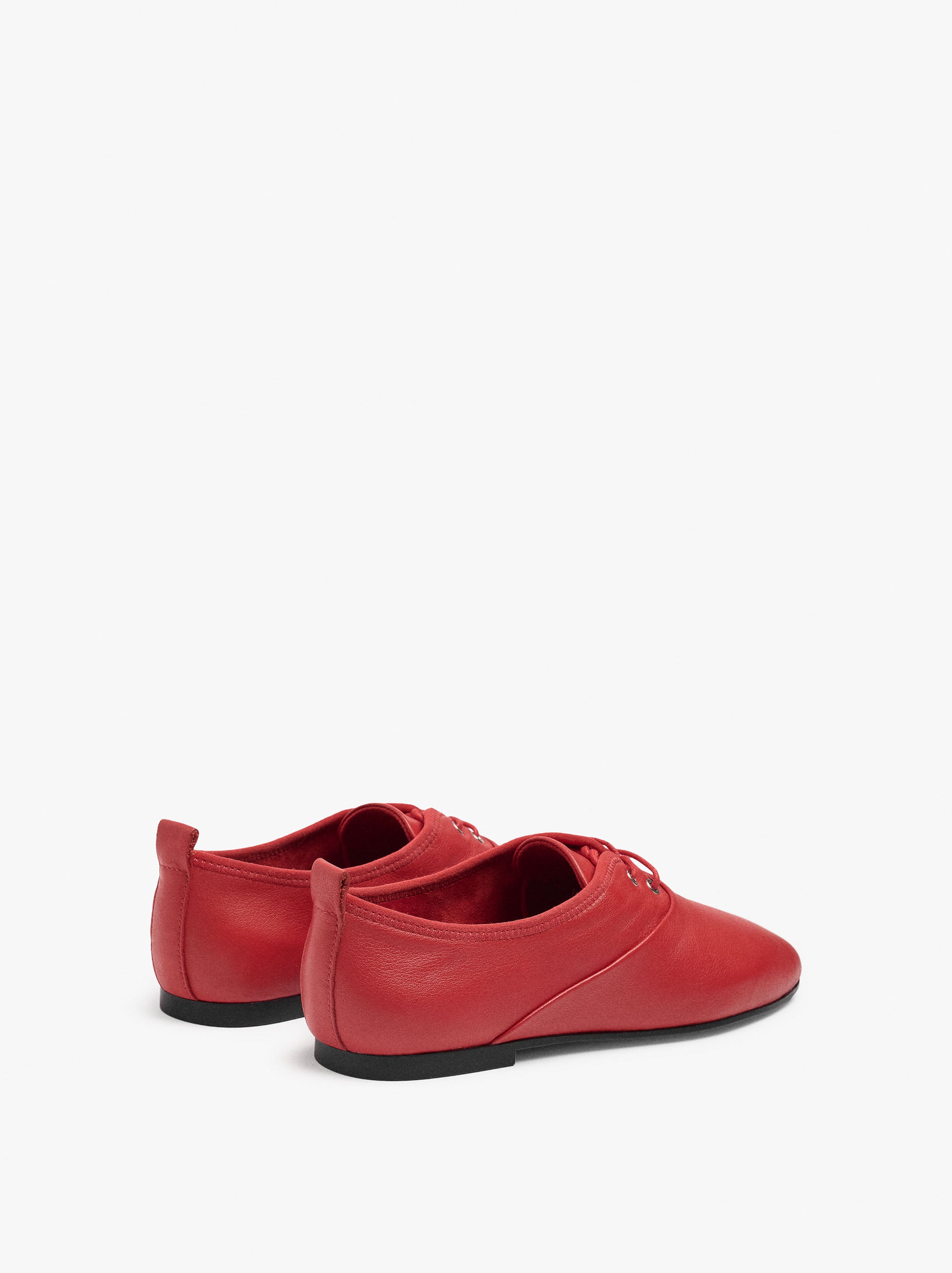 Zapatos Planos De Piel