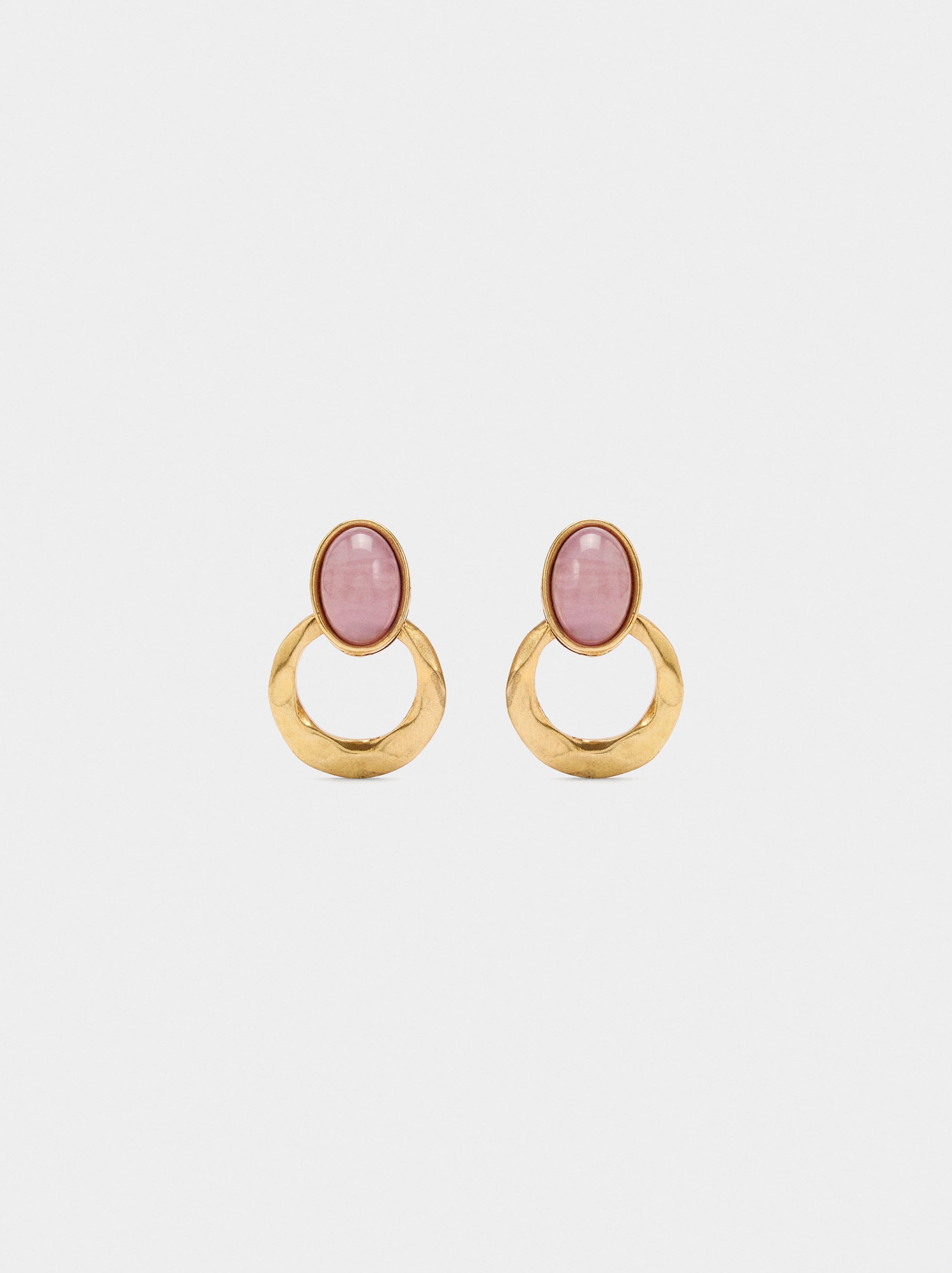 Pendientes De Aro Irregular