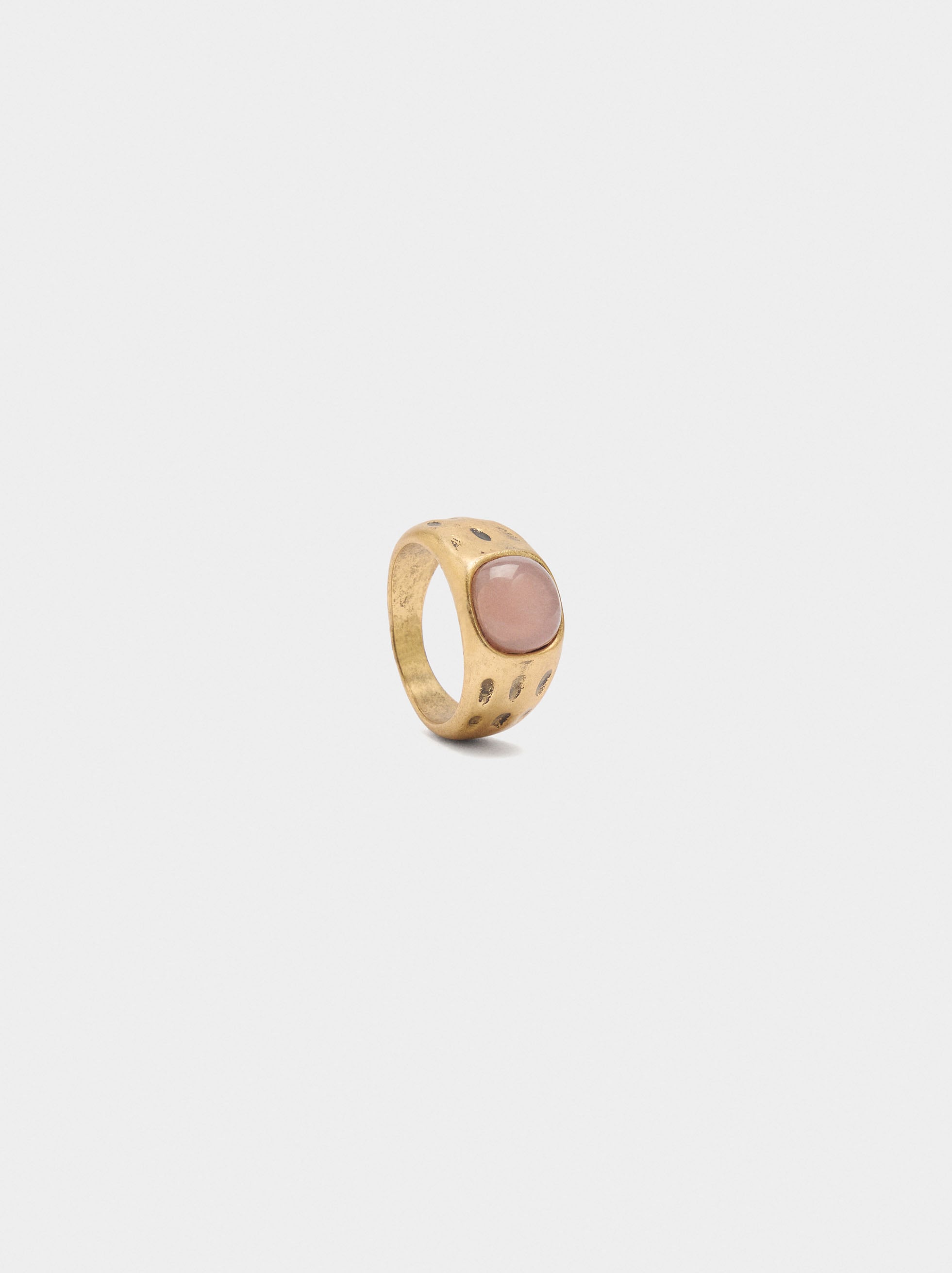 Anillo Con Esfera Efecto Piedra