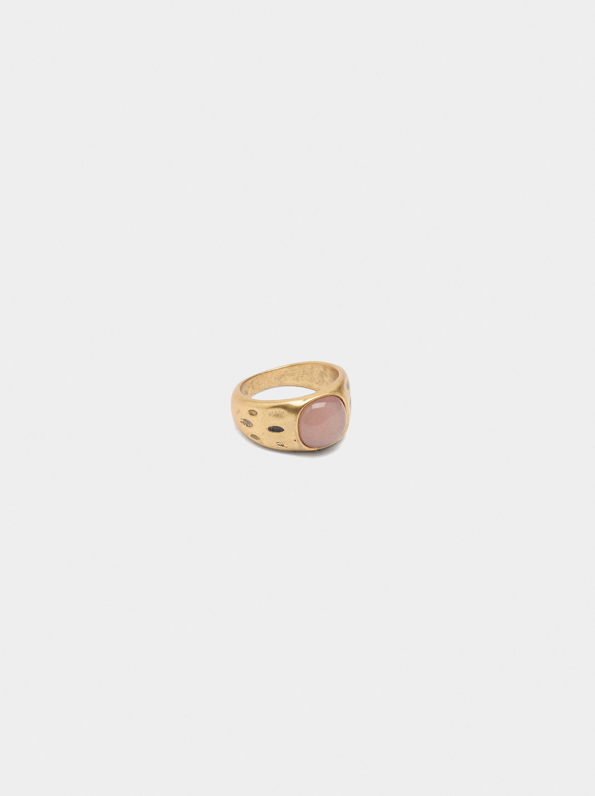 Anillo Con Esfera Efecto Piedra