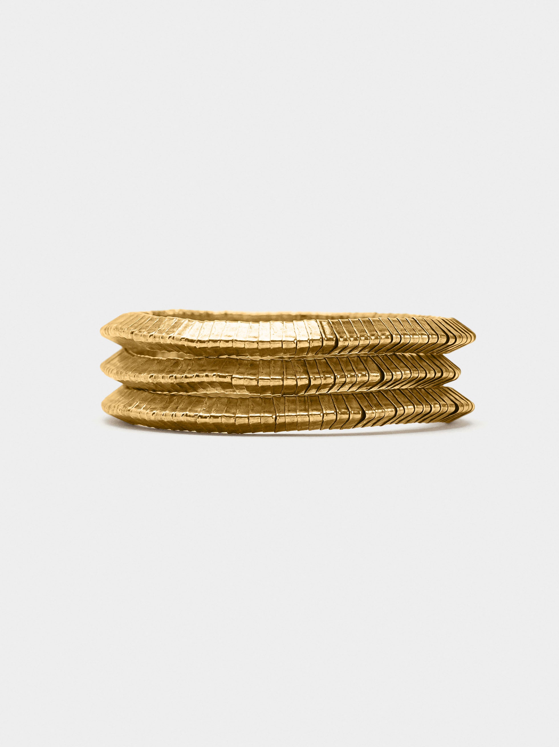 Set De Pulseras Elásticas Doradas