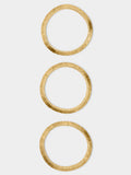 Set De Pulseras Elásticas Doradas