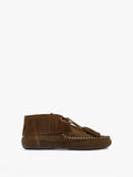 Botines De Piel Planos Con Flecos