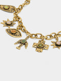 Pulsera De Eslabones Colgantes Con Piedras