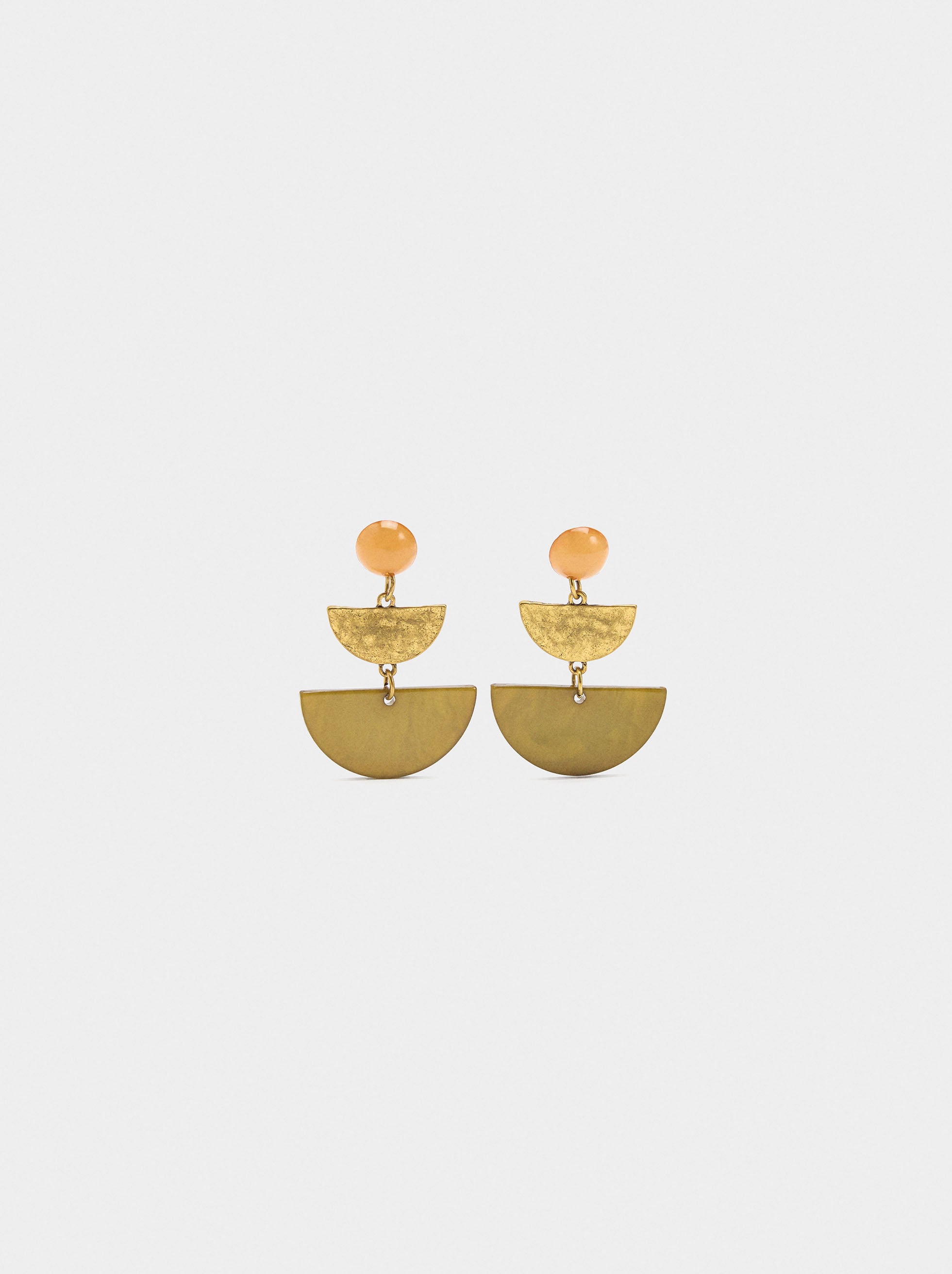 Pendientes Largos Efecto Piedra