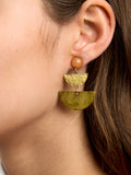 Pendientes Largos Efecto Piedra