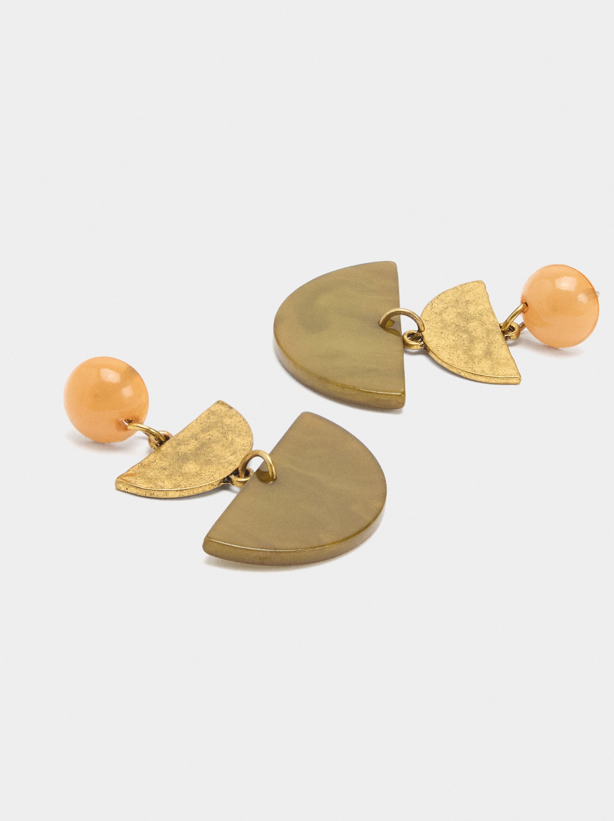 Pendientes Largos Efecto Piedra