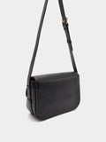 Bolso Bandolera Efecto Piel Con Solapa